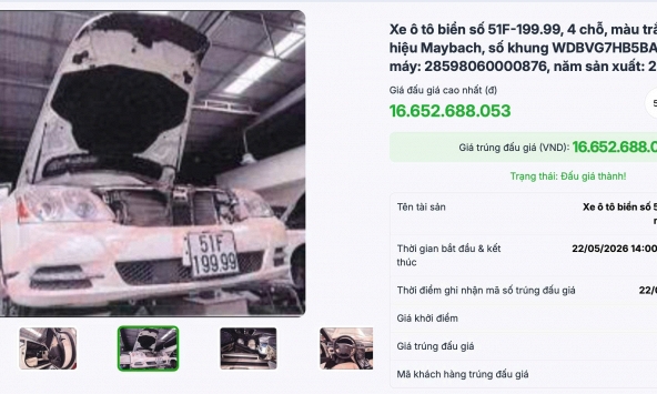 Người trúng đấu giá chiếc Maybach của bà Trương Mỹ Lan với giá 16,6 tỷ đồng
