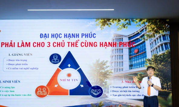 Trường ĐH hạnh phúc không phải là nơi không có áp lực, mà là nơi giúp con người trưởng thành hơn để bước vào đời