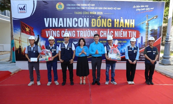 Công đoàn đồng hành, tiếp sức người lao động trên công trường VINAINCON