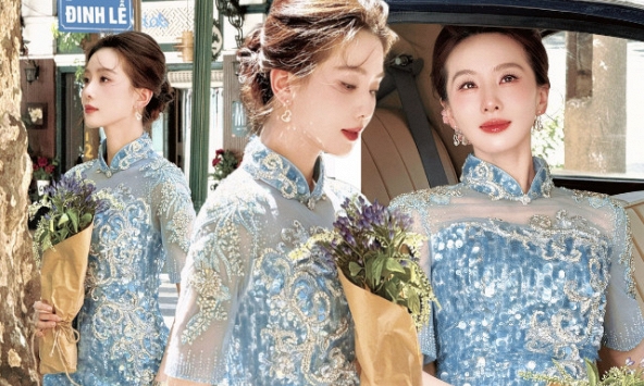 Mỹ nhân đẹp nhất Trung Quốc xuống phố đi bộ Hồ Gươm 'đu trend' nàng thơ, xem clip 26 giây mới hiểu thế nào là 'tuyệt tác trời ban'