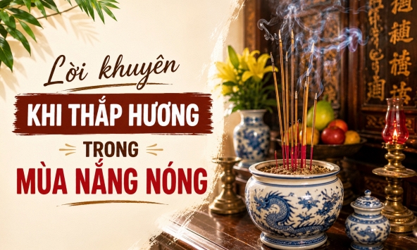 Lời khuyên khi thắp hương mùa nắng nóng