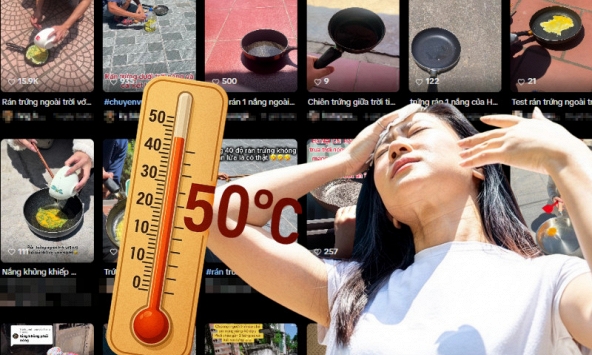 Rộ trào lưu chiên trứng ngoài trời giữa thời tiết nắng nóng đỉnh điểm: 'Đu trend' giải trí, người dân phải đối mặt với những gì?