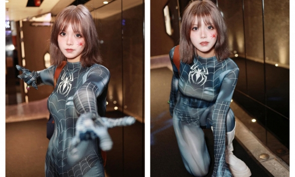 Cosplay 'Nhện Đen' quá gợi cảm, nàng hot girl bỗng nổi như cồn, CĐM vội truy tìm danh tính và cái kết
