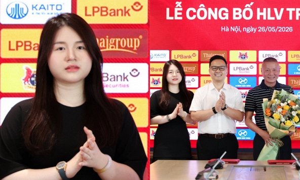 Nhan sắc ái nữ Bầu Thụy - Chủ tịch trẻ nhất V.League chiếm trọn “spotlight” trong ngày Ninh Bình bổ nhiệm HLV Chu Đình Nghiêm