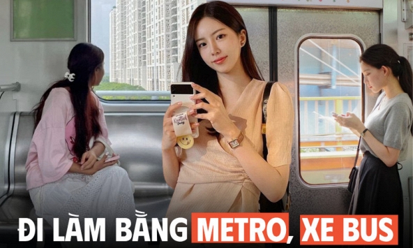 Nóng 40 độ, dân văn phòng cất xe máy ở nhà, đi làm bằng Metro: Tiết kiệm được 2 tiếng bêu nắng chen chúc ngoài đường