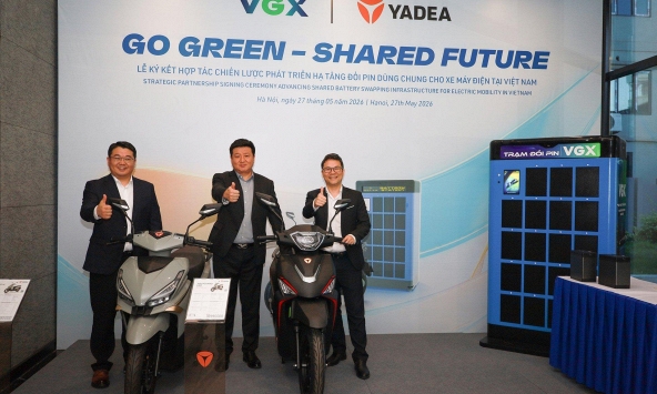 YADEA bắt tay VGX xây hạ tầng đổi pin dùng chung: người dùng xe điện sắp không còn nỗi lo 'hết điện giữa đường'