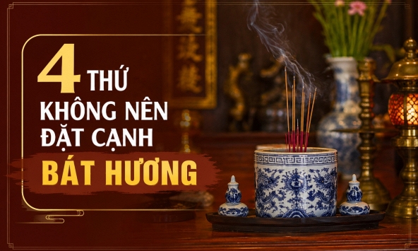 4 thứ không nên đặt cạnh bát hương