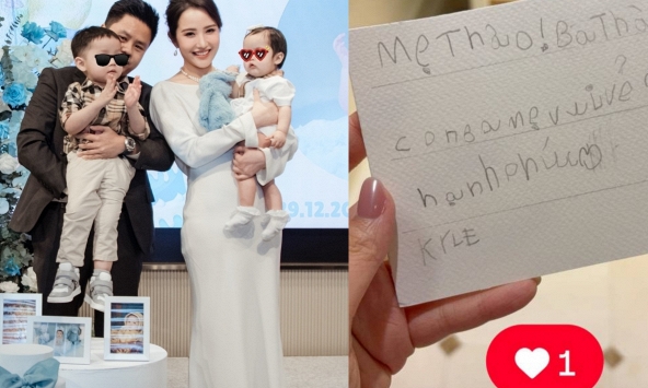 Quý tử 5 tuổi - con trai TGĐ Saigon Square có chia sẻ đặc biệt: Con nhà trâm anh thế phiệt được dạy khéo quá!