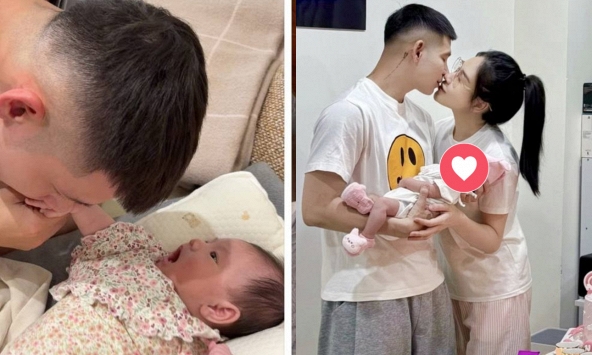 Quang Vinh đón sinh nhật hạnh phúc bên Mỹ Linh và con gái vừa chào đời