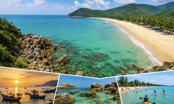 Cách Hà Nội chỉ 150km, có một bãi biển được ví như “Maldives thu nhỏ”: Thu hút du khách nhờ vẻ đẹp hoang sơ đầy mê hoặc 