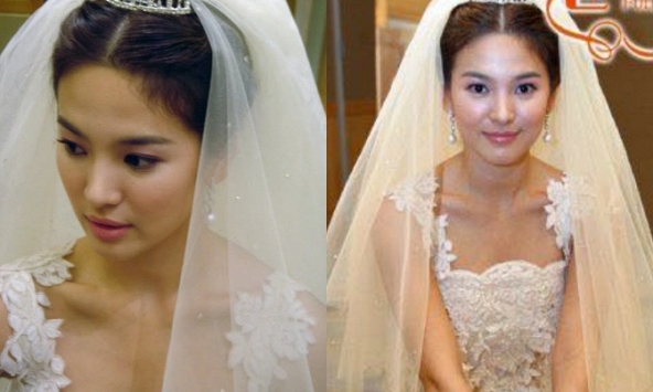  Song Hye Kyo - Park Bo Young vừa lộ nhan sắc thật khi đi đám cưới, càng nhìn càng thấy cuốn 