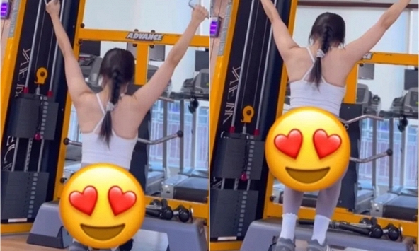 Đăng clip tập gym, nữ YouTuber bỗng chốc nổi như cồn, dân mạng ngỡ ngàng trước vóc dáng nóng bỏng