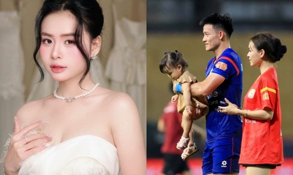 Lần đầu gặp vợ người mẫu của Thanh Nhàn U23 Việt Nam ngoài đời: Visual có nét căng như trên mạng? 