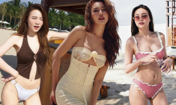 Ngọc nữ showbiz U40 vẫn đẹp như tượng tạc, cứ đi biển là có ảnh triệu like