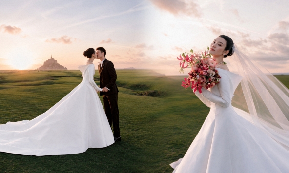 Tại sao nàng dâu hào môn Hề Mộng Dao chọn 'lâu đài cô đơn giữa biển' với 1000 năm tuổi đậm chất 'Old Money' làm nơi tổ chức lễ cưới?