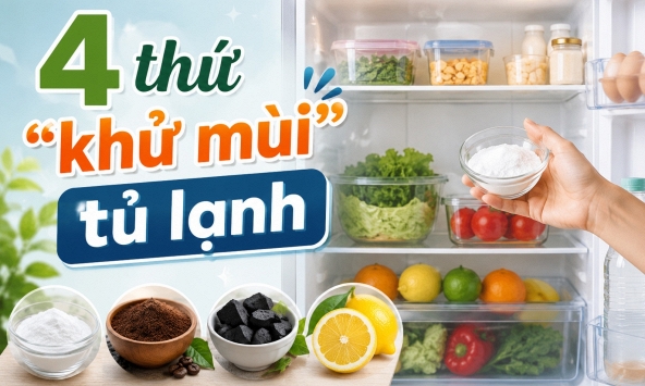 4 thứ 'khử mùi' tủ lạnh