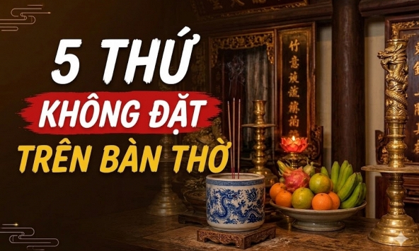 5 thứ không được đặt trên bàn thờ