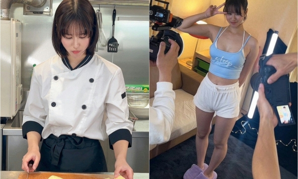 Đang là đầu bếp tại nhà hàng Michelin 3 sao, cô gái xinh đẹp bất ngờ chuyển hướng thành hot girl gợi cảm, gây sốc CĐM