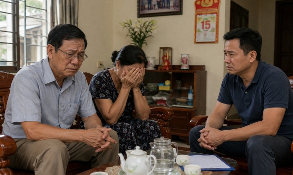 Con rể sang nhờ một việc liên quan tới con gái, bố mẹ vợ xấu hổ ôm mặt khóc