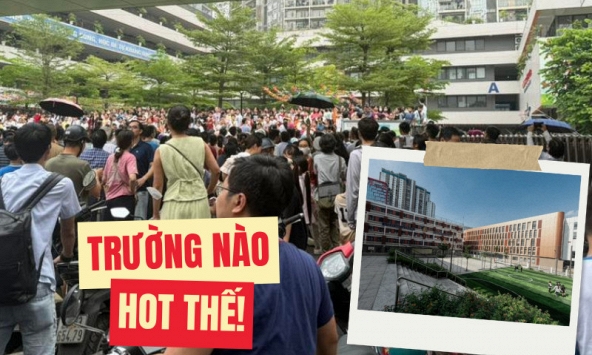 Ngôi trường 'NÓNG' nhất ngày hôm nay: Phụ huynh đưa con đi thi đông nghịt, chất lượng giáo dục cỡ này, bảo sao ai cũng mơ ước!