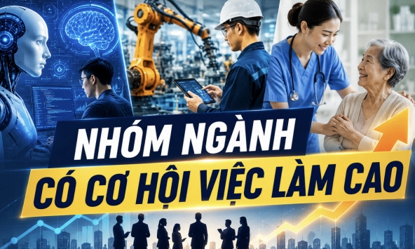 3 ngành học 'khát' nhân lực nhất hiện nay: AI càng phát triển, cơ hội việc làm càng rộng mở