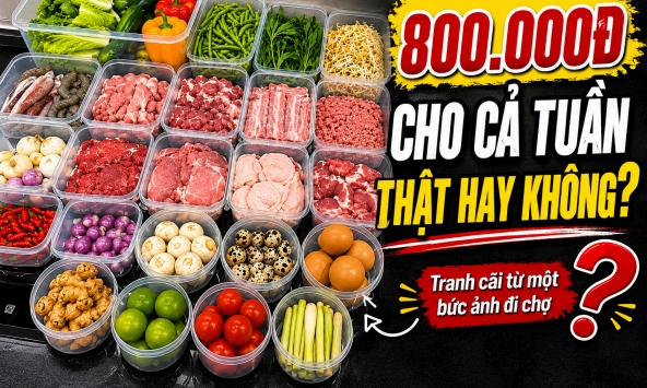 Vì sao bức ảnh đi chợ đầy ắp hải sản, rau, thịt giá 800.000 đồng gây tranh cãi, câu trả lời nằm ở nơi bạn sống