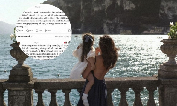 Bà mẹ gây náo động cõi mạng hôm nay: Dạy con 'nhất định phải lấy chồng giàu' vì 'kể cả ly hôn cũng sướng'