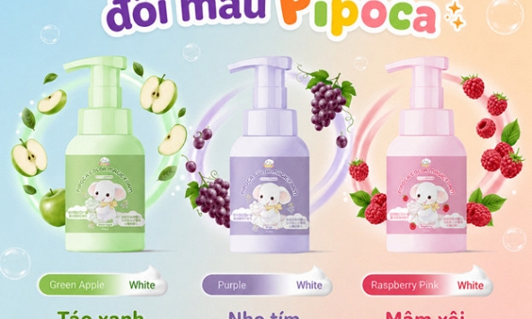 Bọt rửa tay đổi màu Pipoca: Nâng cao nhận thức rửa tay đúng cách cho trẻ em Việt Nam