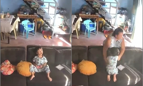 Khoảnh khắc người bà liều mình lao vào ôm chặt cháu trai khi trận động đất 7,8 độ dữ dội càn quét