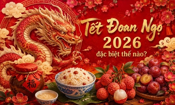 Tết Đoan Ngọ 2026 trúng thế 'tam Ngọ' hiếm gặp: Lửa đốt đỉnh trời, vận xoay đỉnh năm, ai biết nắm thì đổi cả cuộc đời