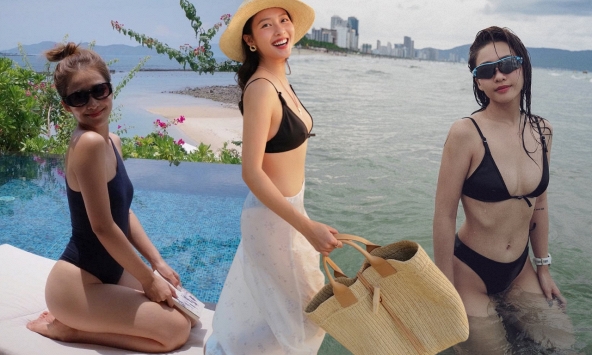 Mỹ nhân showbiz hậu tăng 10 cân: Body đẹp xuất sắc, làn da mướt mát không cần filter, cứ đi biển là gây sốt