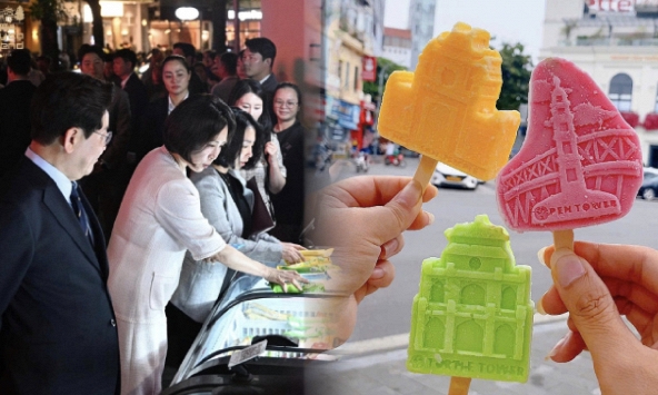 Việt Nam có 1 hàng kem bình dân đón Tổng thống Hàn Quốc, sản xuất tới 1 triệu lít/năm, nằm ngay báu vật của Hà Nội