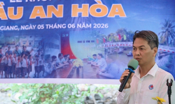 Dự án “Nhịp Cầu Doanh Nhân” khởi công xây dựng Cầu An Hòa tại xã Vĩnh Hòa, tỉnh An Giang