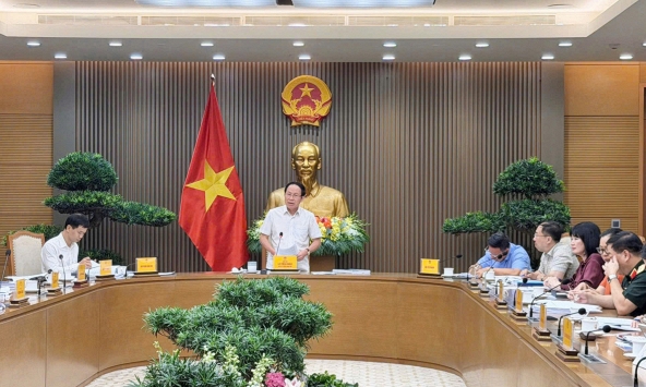 Bộ Tư pháp báo cáo Phó Thủ tướng Chính phủ Lê Tiến Châu về dự án Luật Hòa giải ở cơ sở (sửa đổi)