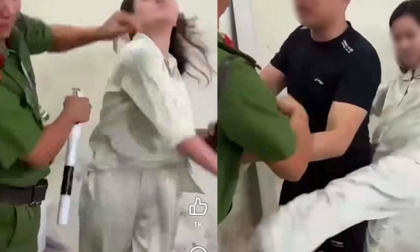 Danh tính người phụ nữ chửi bới, đánh chiến sĩ công an ở Thái Nguyên