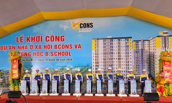 Bcons khởi công dự án nhà ở xã hội 600 triệu đồng/căn