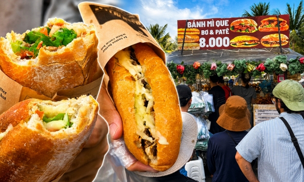 Món bánh mì nướng khiến khách nước ngoài mê mệt: Giá chỉ hơn 40k, xếp hàng tới số 60 vẫn kiên nhẫn chờ