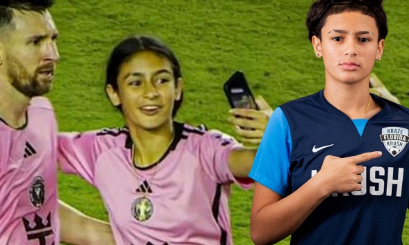 Bé gái chụp selfie với Messi vụt nổi tiếng: Gây choáng vì lột xác ở tuổi 14