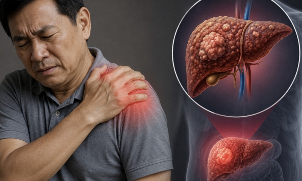 Cảnh báo 1 TÍN HIỆU cực quan trọng của ung thư gan: Nhiều người còn cố cãi chỉ đau vai thông thường