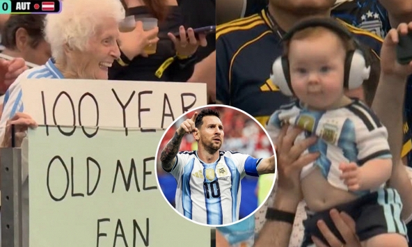 Kỳ diệu World Cup: Từ em bé đến cụ già 100 tuổi đều yêu mến Messi