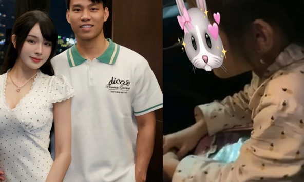 Văn Thanh thể hiện rõ sự cưng chiều dành con gái riêng của Trần Thị Bích Hạnh, sau đám cưới mới dám công khai!