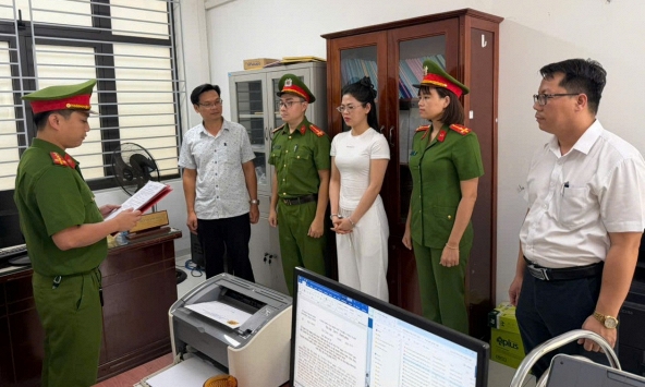 Thi hành lệnh bắt tạm giam Phạm Thị Mỹ Tuyết SN 1997