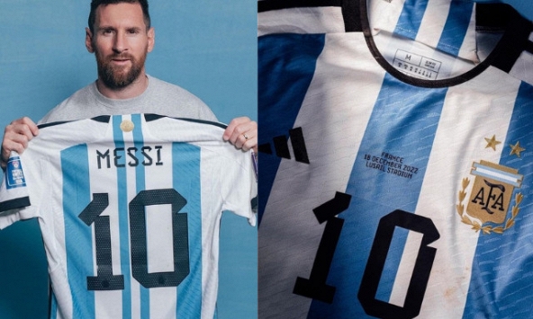 Chiếc áo đấu đắt nhất của Messi