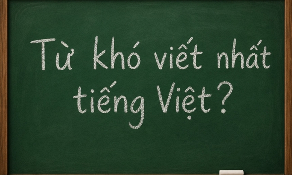 Đây là một trong những từ khó viết nhất tiếng Việt, đến người lớn còn hay sai
