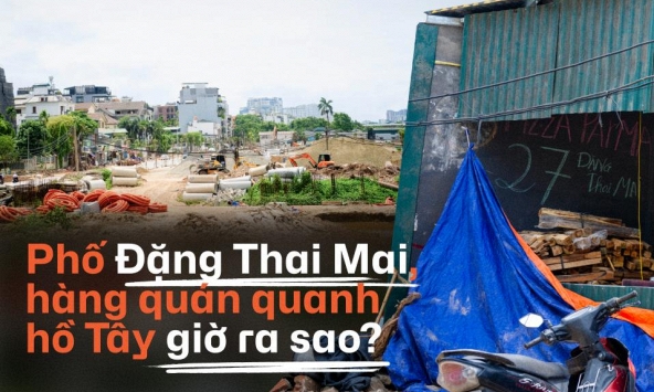 Từng là con phố nhộn nhịp nhất nhì ở Hồ Tây, Đặng Thai Mai giờ ra sao?