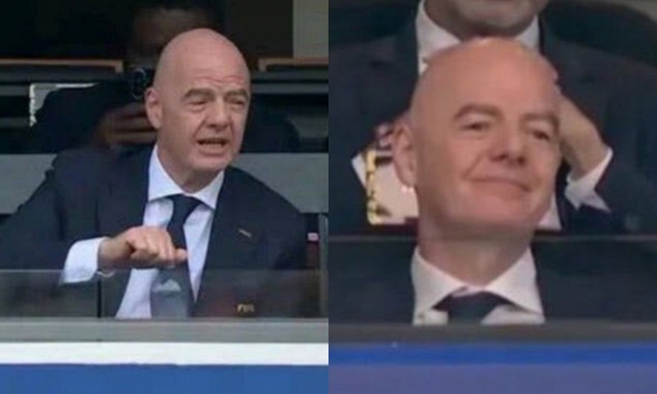 Chủ tịch FIFA gây 'lú' cực mạnh, 'phân thân' xem 2 trận World Cup cùng giờ bằng cách nào?