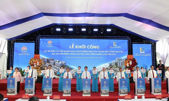 Hải Phòng khởi công dự án nhà lưu trú công nhân 1.111 tỷ đồng