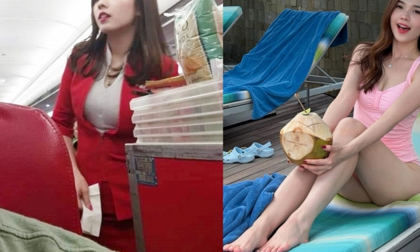 Tiếp viên hàng không bị chụp lén 2 tấm ảnh thành hiện tượng mạng: Lấy chồng bác sĩ, giờ sống “đẹp mặt”!