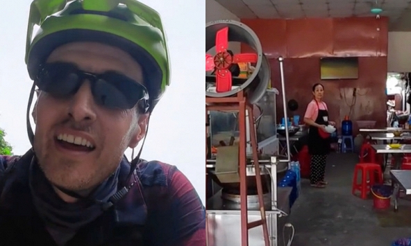 Khách Tây ăn bún chả quên trả tiền, đến lúc quay lại thì chủ quán nói câu lạ đời: Phải quay clip tung lên mạng
