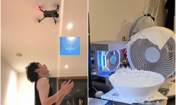 Nắng nóng kỷ lục ở châu Âu, hội du học sinh dùng cả flycam để... làm mát
